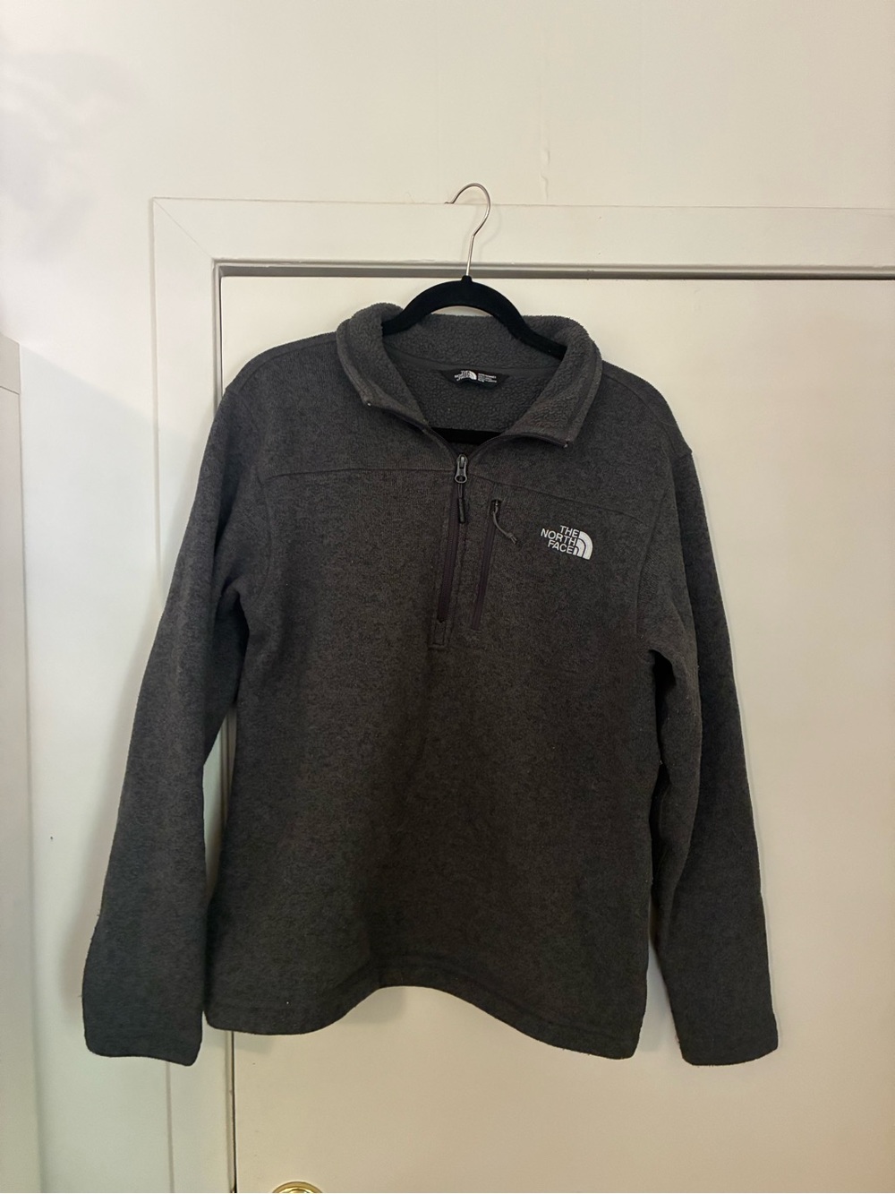 Jordan Men's Zip-Up Fleece Pullover - Charcoal Gray